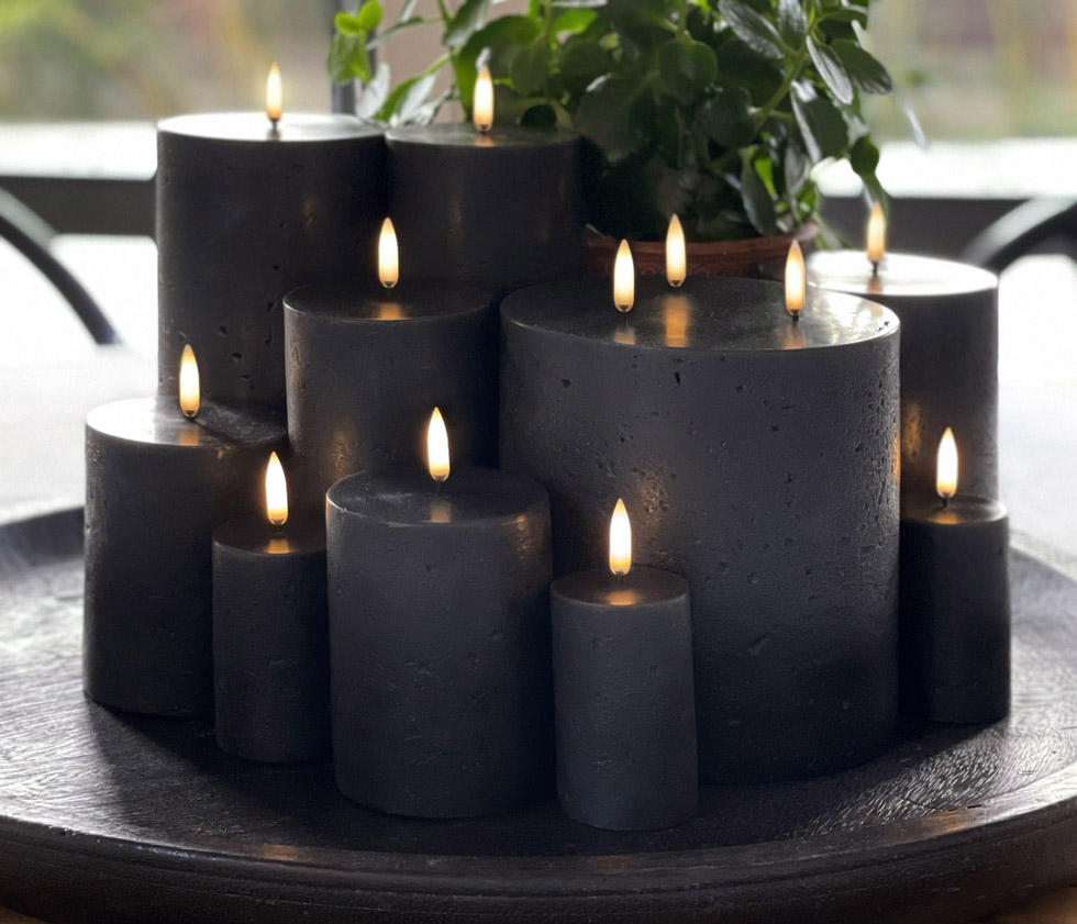 Uyuni Lighting Black Flameless Candle Collection