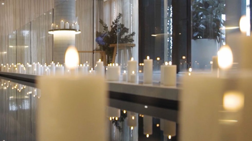 Uyuni flameless candles at a special event