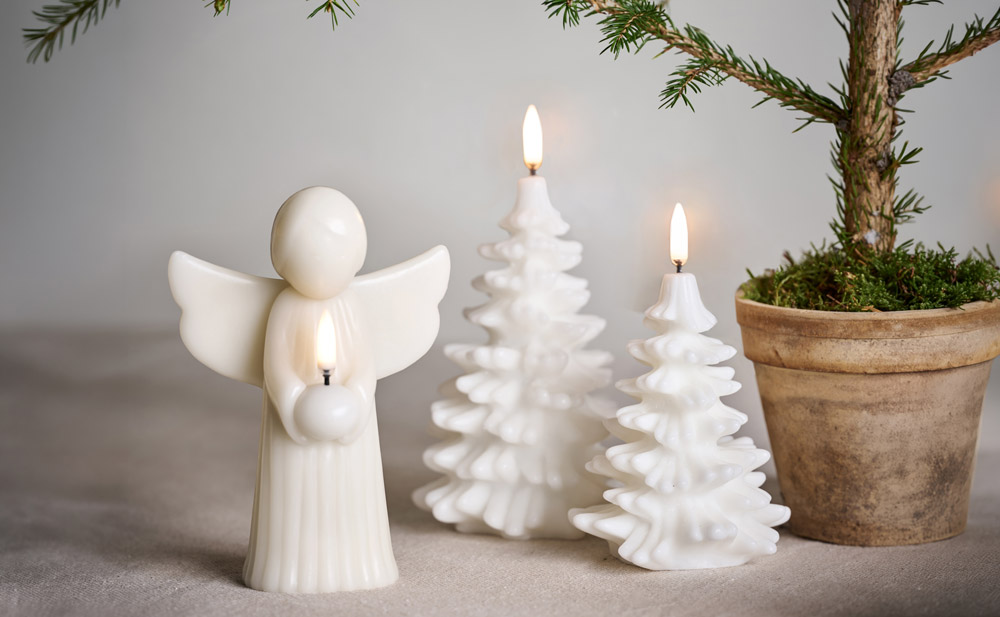 Exquisite Uyuni Angel real wax flameless candle